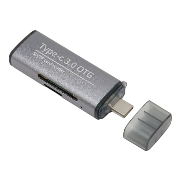 Lagringskortläsare Bärbart stöd Micro Storage Card 2 i 1 USB C 3.1 USB 3.0 minneskortläsare med 2 kontakter