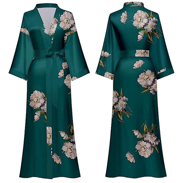 Blomster Kimono Robe til Kvinder - Perfekt til Bryllupper og Bonding Parties