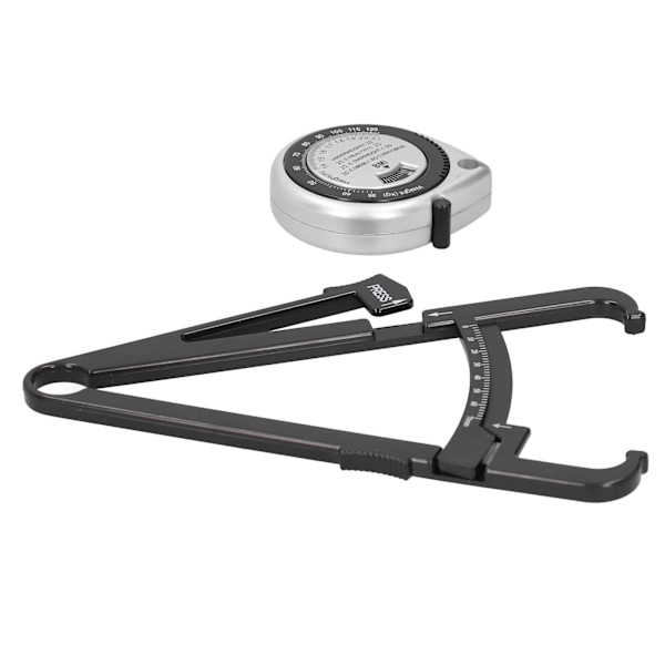 Body Fat Caliper BMI-måttband Skinfold Calipers Body Fat Mätband Set