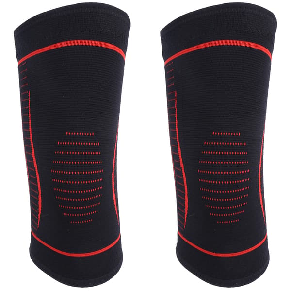 2 st Unisex Nylon Stickade Knäskydd Andningsbara Alla Sidor Håll Varma Löpning Sport Knäskydd Röd S