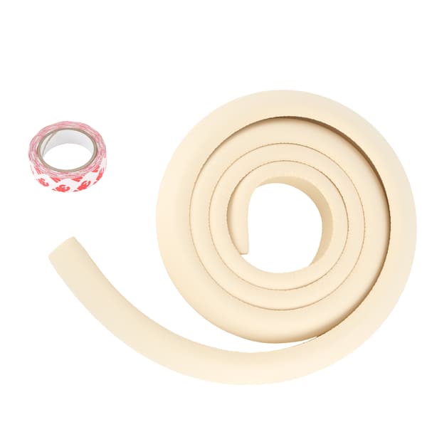 Baby Proofing Kantbeskytter L-Type Højelastisk Møbelkantpude til Hjemmesikkerhed (Beige)