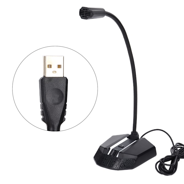 TAIDU USB-mikrofonilla selkeä ääni, täysi antioksidantti, kestävä PC-mikrofoni Internet-chattiin K-lauluun