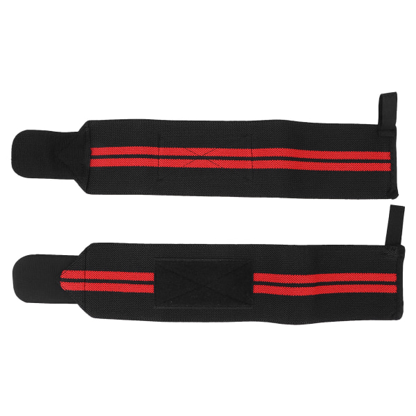 Wrist Wraps Vektløfting Profesjonell treningsstudio Fitness Workout Håndleddsstøtteseler Rød