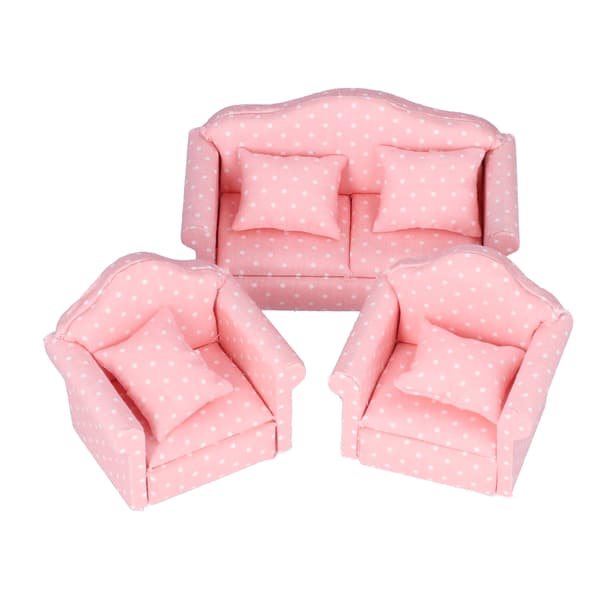 1:12 Miniature Dukkehus Sofa DIY Mini Dukkehus Sofa Møbler Legetøj Tilbehør