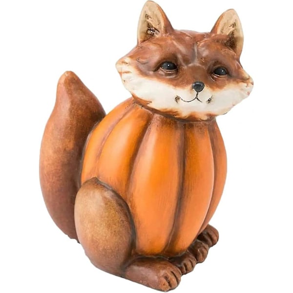 Efterårsdyr Resin Statue | Kreativt Håndværk Efterår Græskar Ræve Skulptur