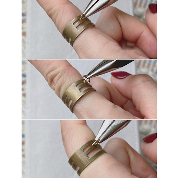 Örhänge gör öppen ring mässing material kompakt form DIY hand öppen cirkel verktyg för hantverk smycken