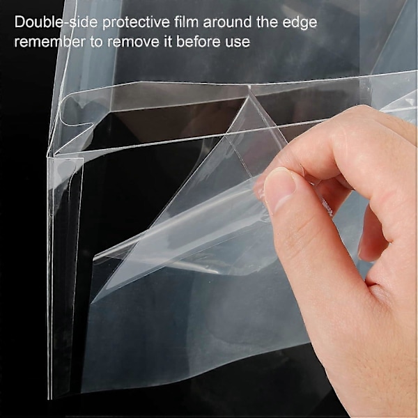 2 st 10 tum Transparent Tårtkartong, Plastpresentkartong med Lock Dubbla Lager Tårtkartong med Bandbas Bageriförpackningskartong