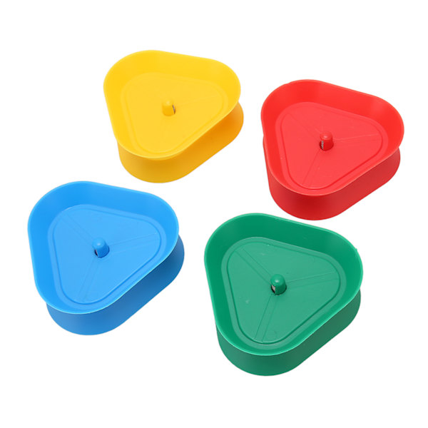 Triangelformade kort Spelhållare 4 färger Rund kant Spring Design Pokerhållare för vuxna barn