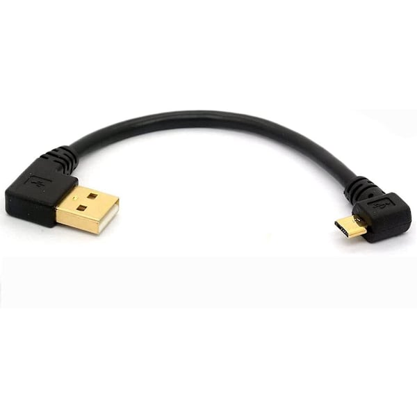 USB 2.0 till Micro USB B hane - 90 graders vinkel, 50 cm längd