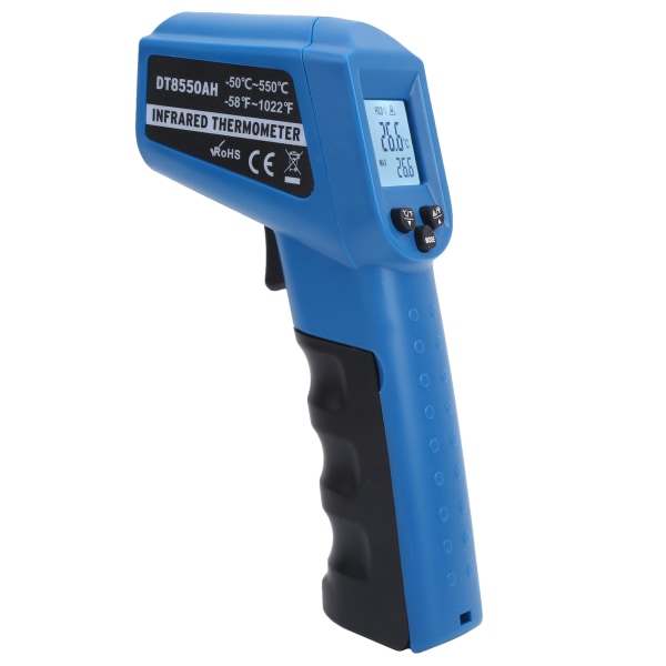 50℃550℃ Berøringsfri infrarød termometer Industriell håndholdt LCD digital temperaturtester