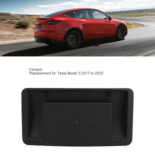 Forreste kofanger Nummerpladebeslag 1096829 00 G Nummerpladeholdermontering Udskiftning til Tesla Model 3 2017 til 2023