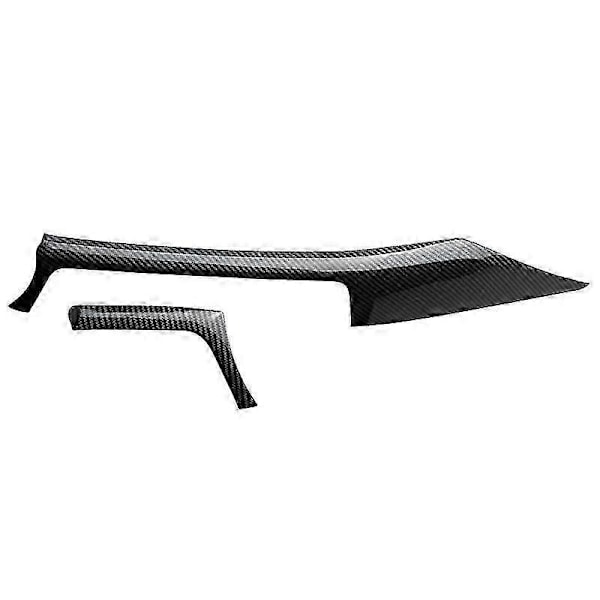 Kompatibel med - 3 4-serie F30 F31 F32 F34 2013-2019 Kolfiber Central Instrumentbräda List Trim+Vänster Utloppsskydd