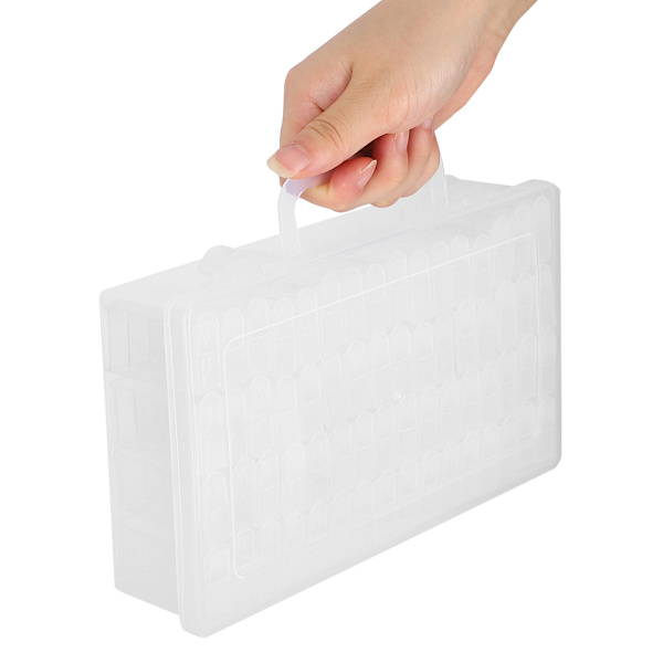 64 Gitter Diamantmalerei Behälter Klarer Kunststoff Kreuzstich Handgemachte DIY Aufbewahrungsbox