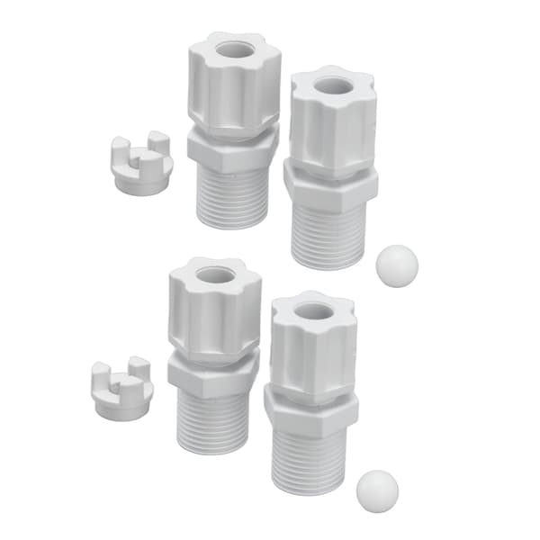 2 sæt kontraventil indløbsfitting adapter samling swimmingpool rengøringstilbehør til HAYWARD CL200 CL220