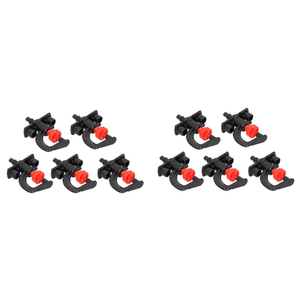 10 Set Refraktionsmunstycke G Typ Mikro Roterande Munstycke Vattensprinkler för Växthus