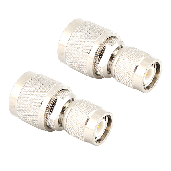 2 stk 50 ohm N han til TNC han stik lige adapter til antenner Broadcast radioer