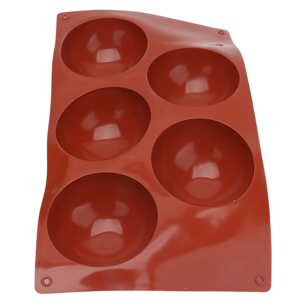 Halvkule silikon 3D-form Sjokoladeform for å lage sjokoladekake Fudge Bakeware Rund smultring