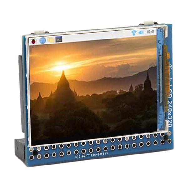 IPS LCD-modul 2 tum 40PIN GPIO-huvud Inbyggd högtalare Ljudspelning LCD-skärmmodul för RasPi DIY-utveckling