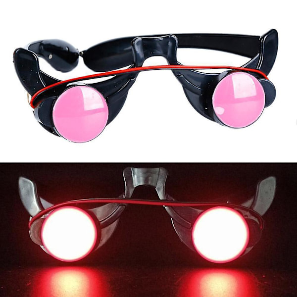 1st LED Lysande Självlysande Glasögon Roliga Röda Ögon Cosplay Tillbehör Fest