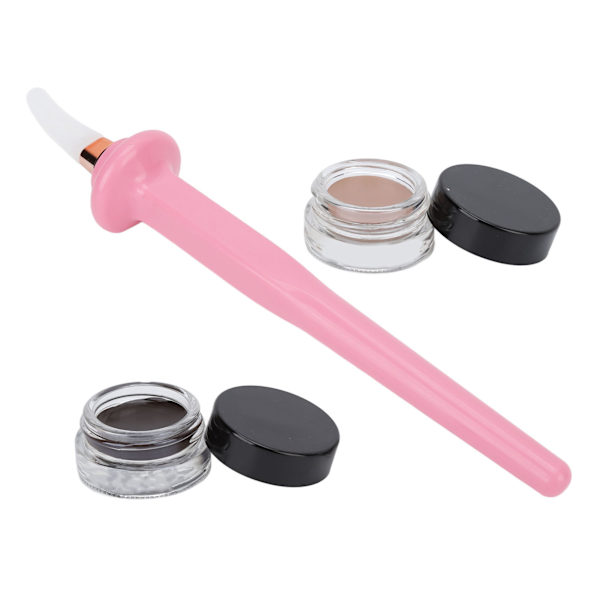 4 kpl silikoninen eyeliner-aplikaattorisarja vedenpitävä eyeliner ammattimainen eyeliner-meikkityökalu vaaleanpunainen