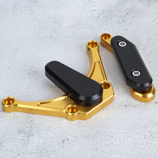 Motor Side Protector Deksel Ramme Slider Crash Guard Passer til Yamaha YZF‑1000 R1 2009‑2014 Gull