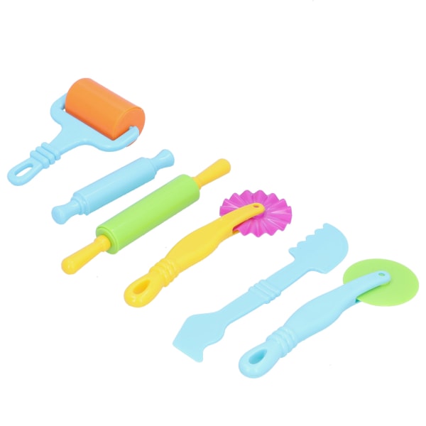 6 stk. Clay Dough Tools Kit Art Clay Modeling Rollers Forme Cutters Værktøjssæt til børn