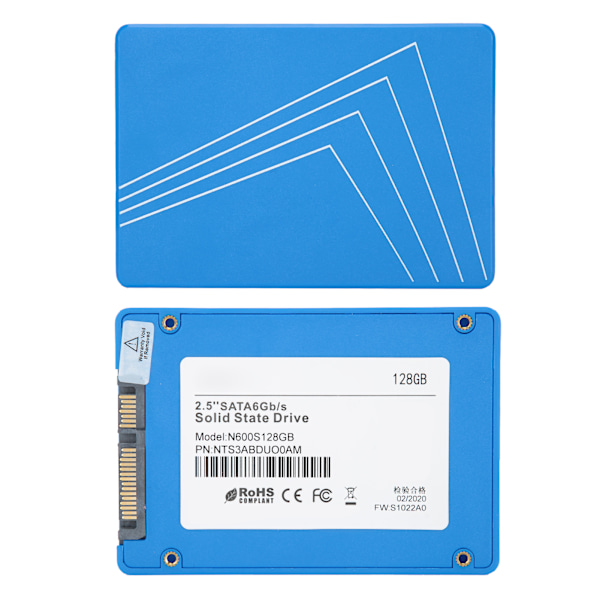 SATA SSD Solid State-hårddisk, bärbar 128 GB, 2,5 tum, för PC-datortillbehör