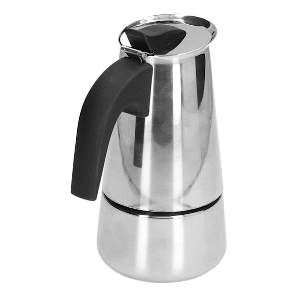 Moka-kahvinkeitin, ruostumaton teräs, liesitasolle, italialainen kahvinkeitin kotiin, matkoille, toimistoon (304), nro 4, 200 ml