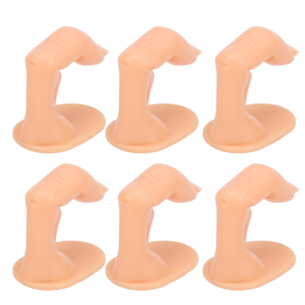 50 stk Nailed False Fingers Practice Fingre for Hand Nail Art Training Display Dekoration