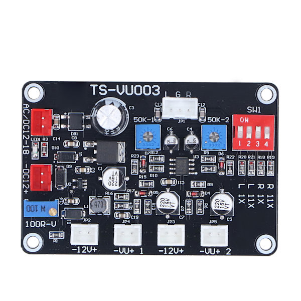 TS VU003 VU-meter driverkort justerbart VU-meter driverpanel baggrundsbelysning drivermodul DB effektforstærker 100mA