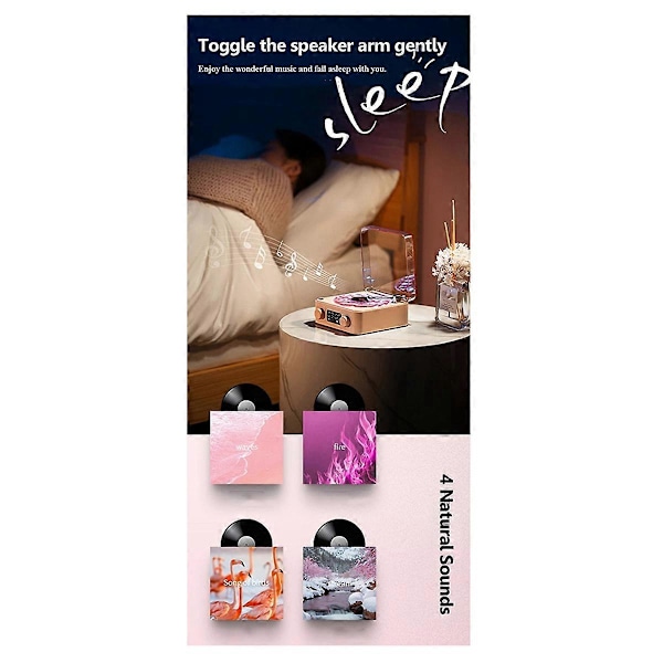 Retro Skivspelare Bluetooth Audio Högkvalitativ Trådlös Högtalare