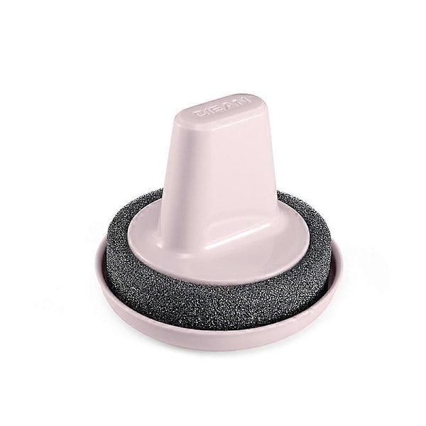 Pink Fliserensesvamp i rustfrit stål Køkkenrensebørste med bakke Hånd til opvask