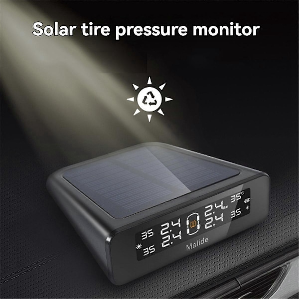 MALIDE Auton aurinkoenergialla toimiva TPMS-rengaspaineen valvontajärjestelmä
