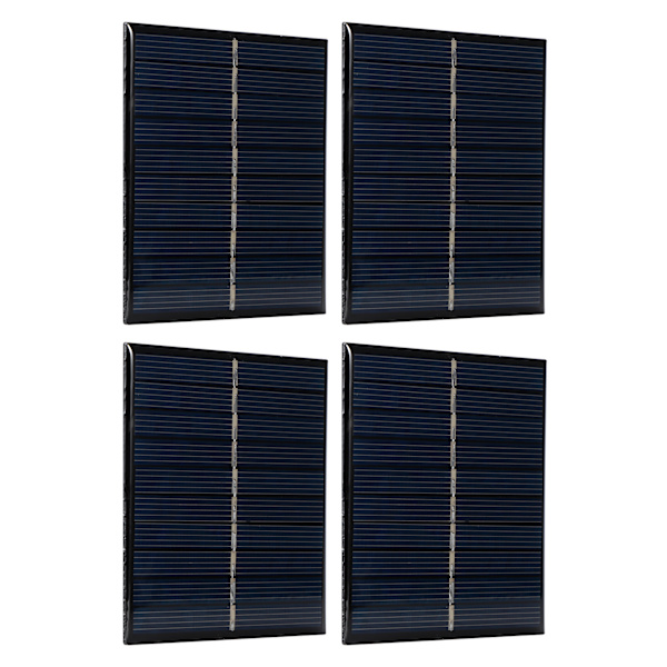 4 st Mini 0.8W 5V Solpanel Modulsystem för Hem DIY Projekt Leksaker Batteriladdning