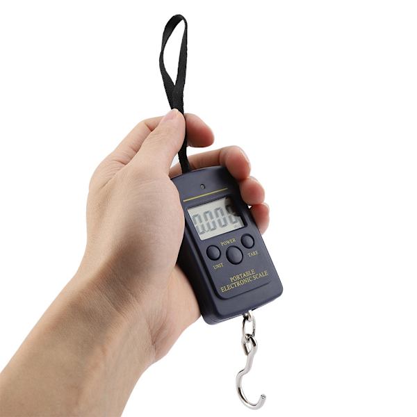 40kg/10g elektronisk våg Digital hängande bagage bärbar våg med krok