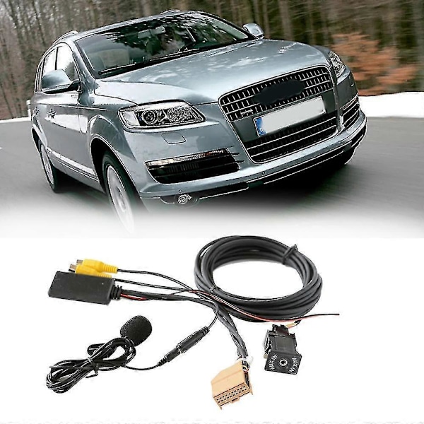 12V MMI 2G Auto Bluetooth Aux -kaapelisovitin Q7 A6 A8 2006-2008 J523 - Musiikki Ääni Mikrofoni Mukana