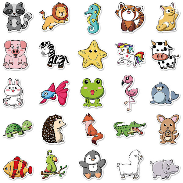 50 stk. Farm Animal Anti-Collision Window Stickers til forebyggelse af styrt