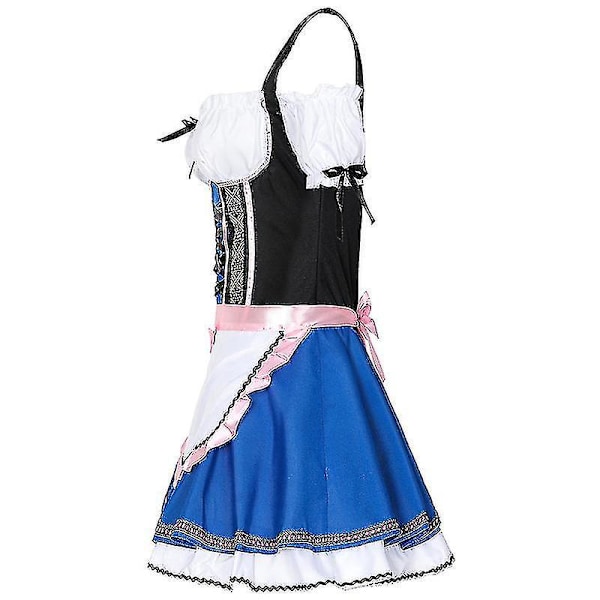 Sexy Oktoberfest Bavarisk Ølpige Kostume XL Blå