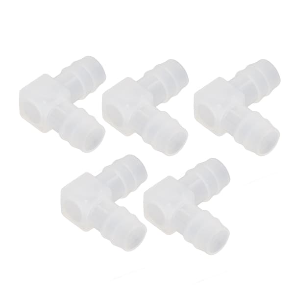 10 stk. plastikslange samling 90° albuebøjning PP ikke-giftig lugtfri L-rørforbindelse til akvarielaboratorium 16 mm / 0,63 tommer