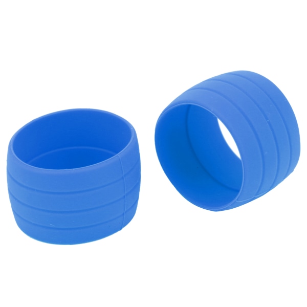 Sykkel silikon elastisk stropp Festering AntiSkip Plugger Stroppløkker for Road Bike Bar Tape (blå)