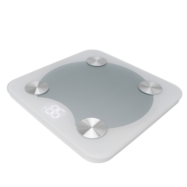 Digitaalinen vaaka, ammattimainen Bluetooth LED-näyttö, älykäs kehon rasvavaaka miehille ja naisille (valkoinen)