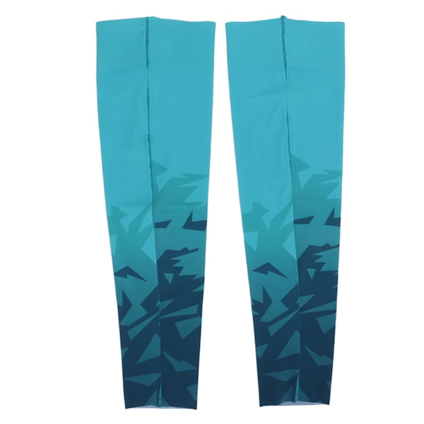 Arm Sleeves Sol Ljusblå UV-skydd Andningsbar Ergonomisk Snabbtorkande Sol Sleeves för Sport Cykling Utomhus