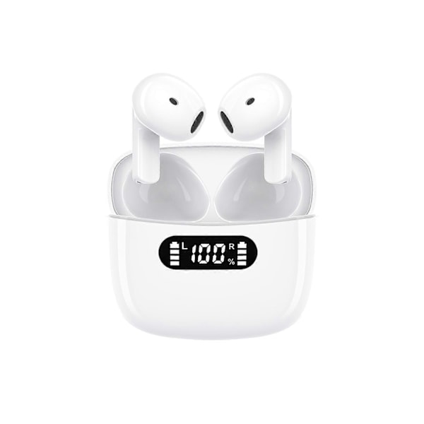 Trådlösa Bluetooth-hörlurar, IPX7 Vattentäta, Bluetooth 5.2 Hörlurar, Touchkontroll, Inbyggda Mikrofoner, 30 Timmars Speltid, för iOS och Android Pho