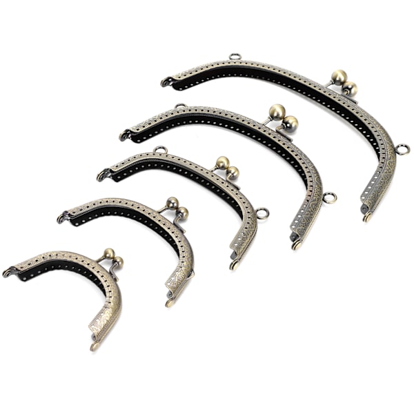 5 kpl metallikukkarokehys Antiikki messinki, kohokuvioitu kaari, tee-se-itse -tarvikkeet 8,5 cm ~ 20,5 cm