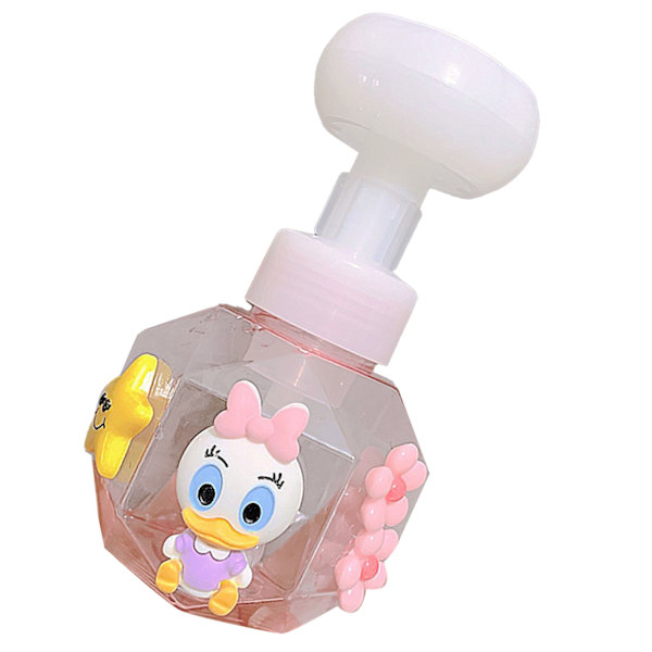 Pumpflaska Tvåldispenser Plastpumpflaskor Påfyllningsbara Flaskor Bred Mun Tomma Pumpflaskor För Lotion Schampo Rosa Anka