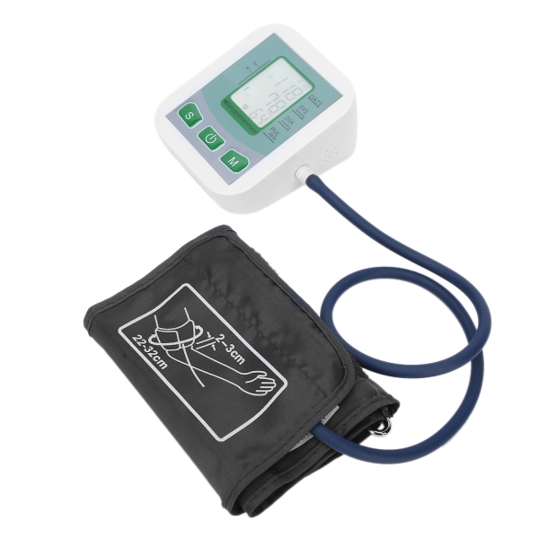 Elektrisk Arm Blodtryksmåler Digital Display Blodtryksdetektor Måling Tester