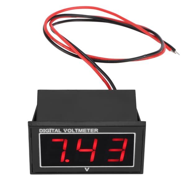 1 st digital 0,56 tum LED-display vattentät voltmeter DC-spänningsmätare panel (2,5-30V, röd)
