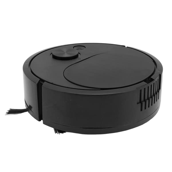 Robotstøvsuger Multifunksjonell USB-lading Mini Smart Feierobot for Tregulv Fliser Teppe Svart