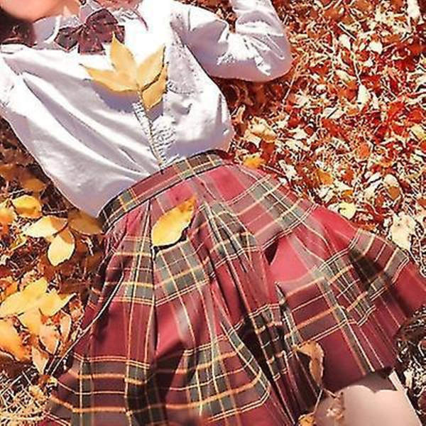 Broderad skjorta och plisserad kjol set - JK Uniform M Hawthorn Tree