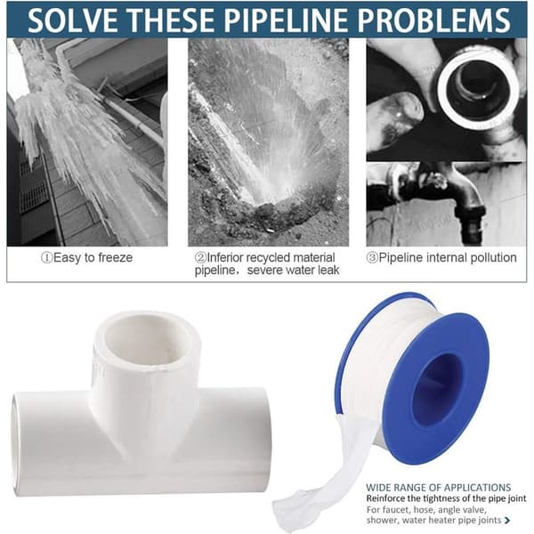 Trykrørsfittings - 6 hvide PVC 20 mm T-adapterfittings til konstruktion af kraftige drivhuse og møbler.